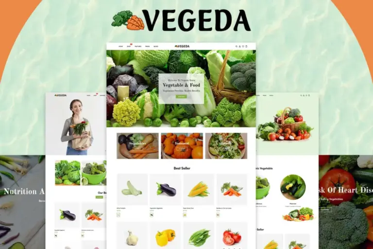 vegeda vegetables and organic food shopify theme 1