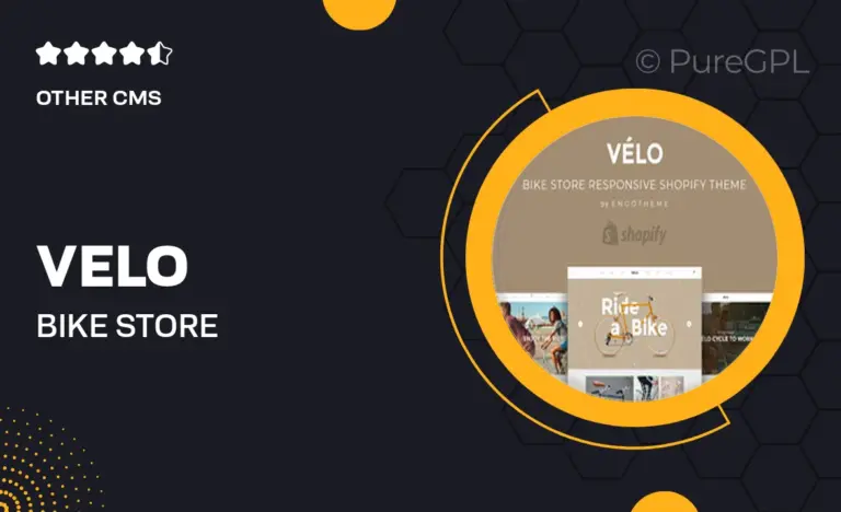 velo bike store responsive shopify theme