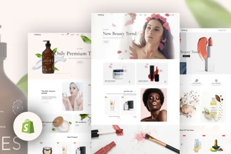 venia beauty cosmetics shop shopify theme 1