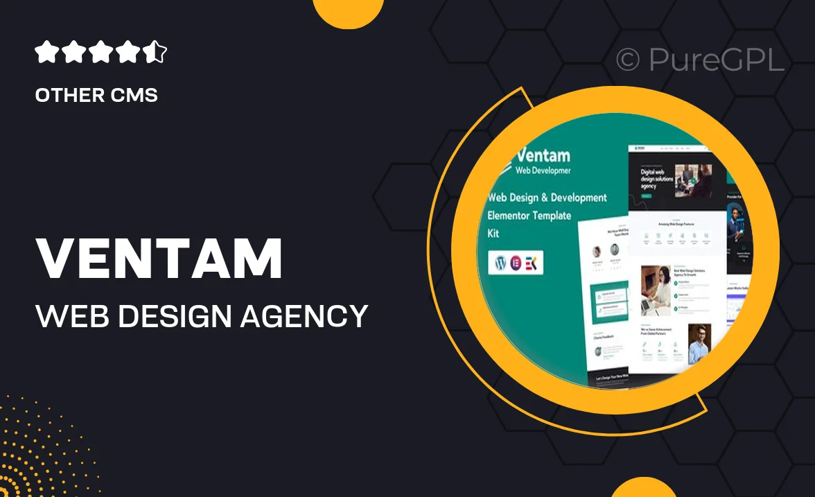 Ventam – Web Design Agency Elementor Template Kit