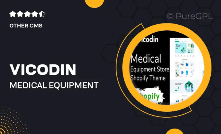 vicodin medical equipment store shopify theme