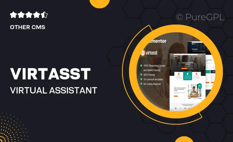 virtasst virtual assistant service elementor template kit