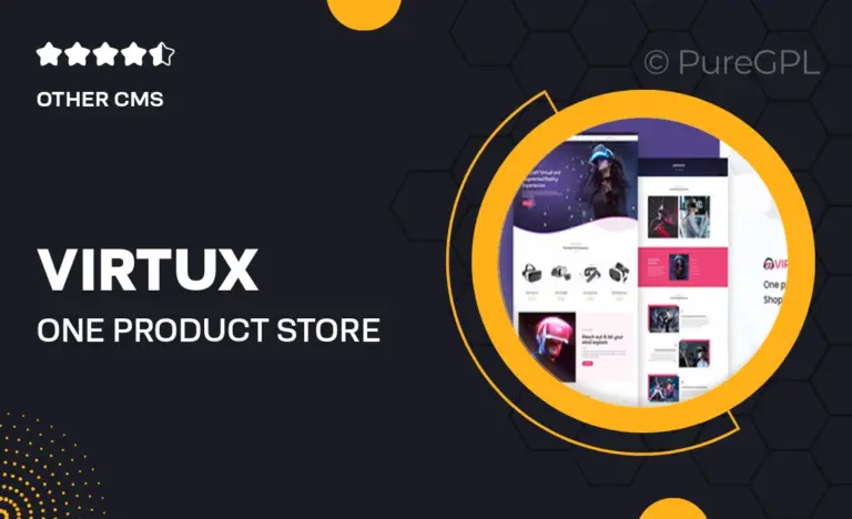 virtux one product store shopify template