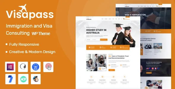 visapass immigration consulting wordpress theme 1