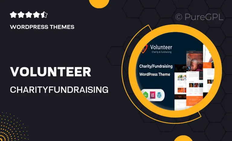 volunteer charity fundraising wordpress theme