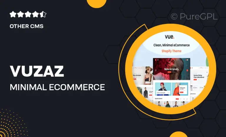 vuzaz minimal ecommerce shopify theme