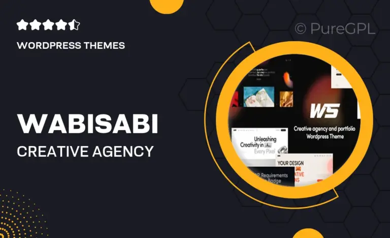 wabi sabi creative agency portfolio wordpress theme