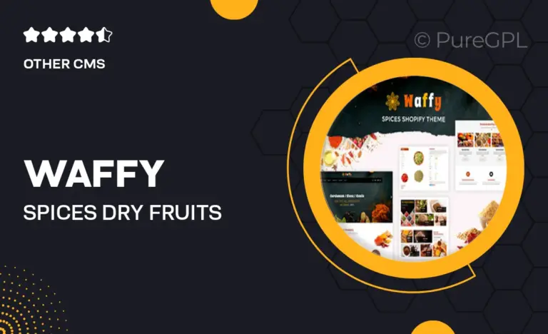 waffy spices dry fruits store shopify theme