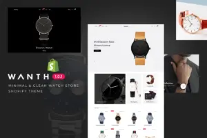 Wanth – Minimal & Clean Watch Store Shopify Theme