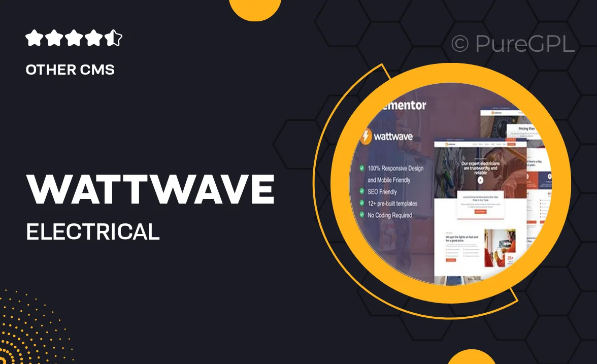 WattWave – Electrical Installation & Maintenance Service Elementor Pro Template Kit