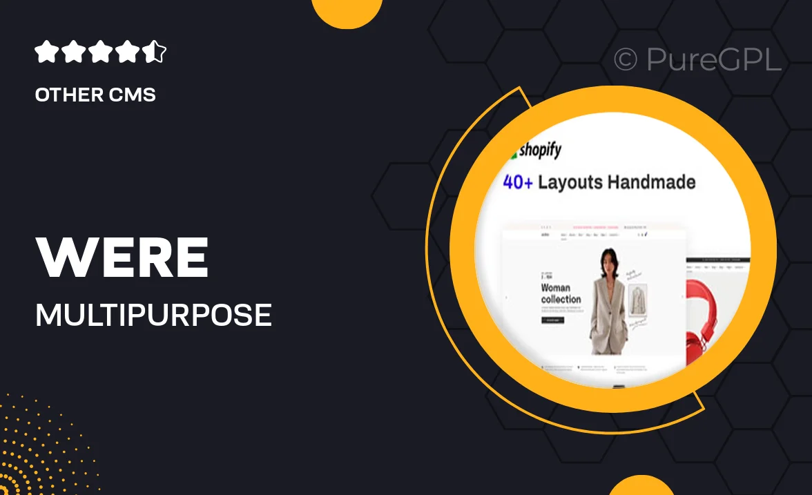 Weäre – Multipurpose eCommerce Theme for Shopify