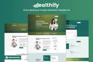 Wealthify – Online Banking & Finance Elementor Pro Template Kit