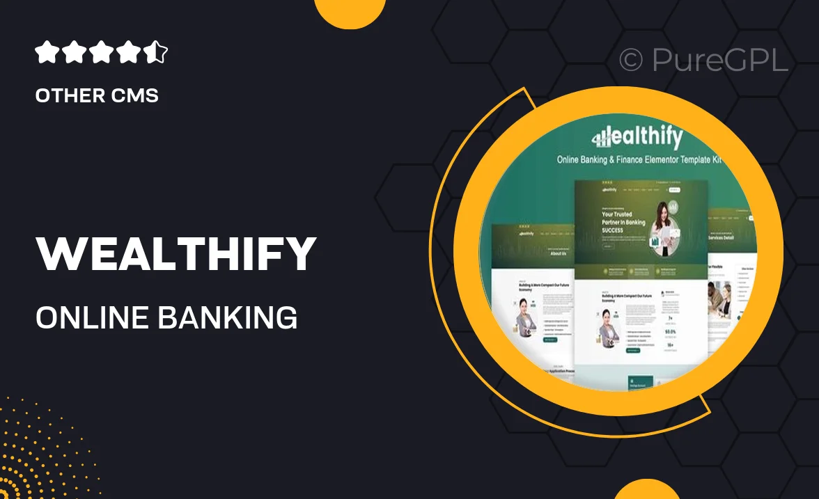 Wealthify – Online Banking & Finance Elementor Pro Template Kit