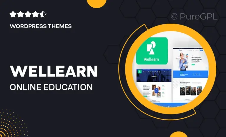 wellearn online education learning wordpress theme