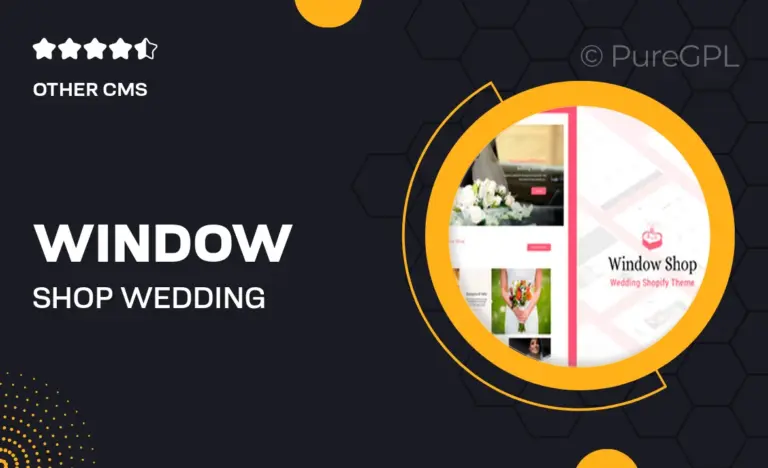 window shop wedding shopify store