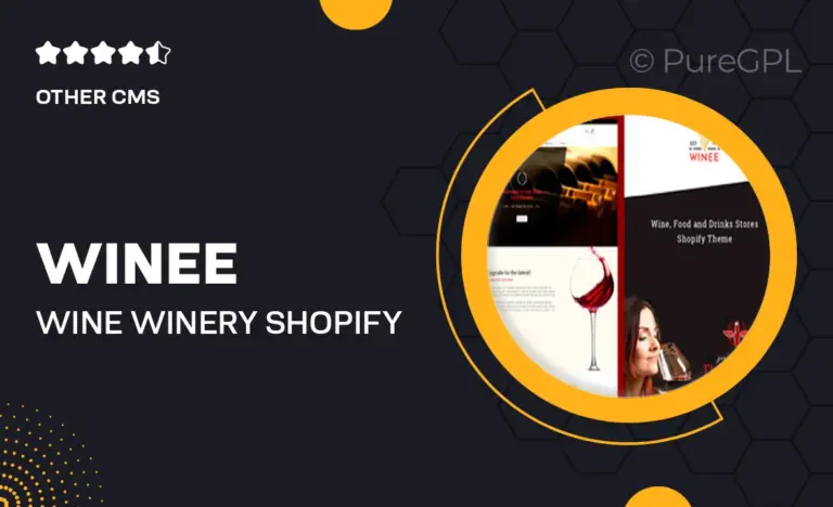 winee wine winery shopify theme