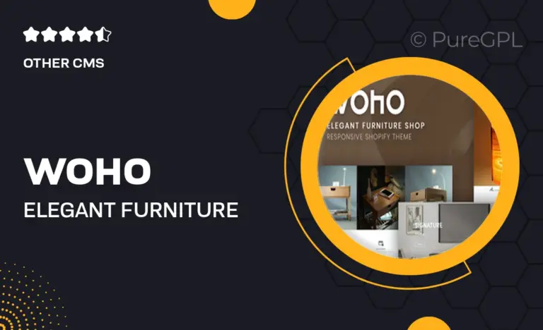woho elegant furniture shop for shopify