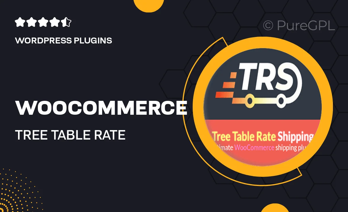 WooCommerce Tree Table Rate Shipping