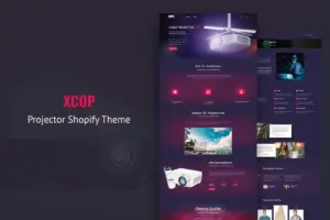 Xcop – One Page Entertainment Shopify Theme