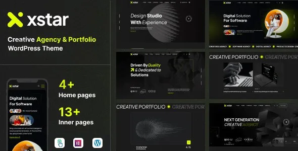 xstar creative agency portfolio wordpress theme 1