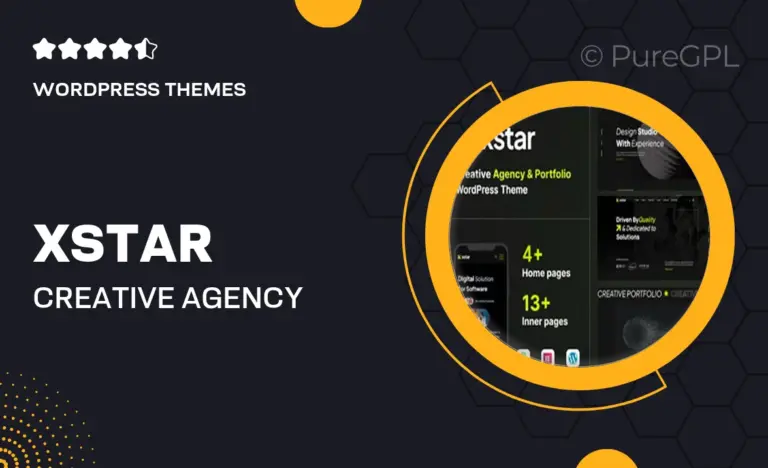 xstar creative agency portfolio wordpress theme