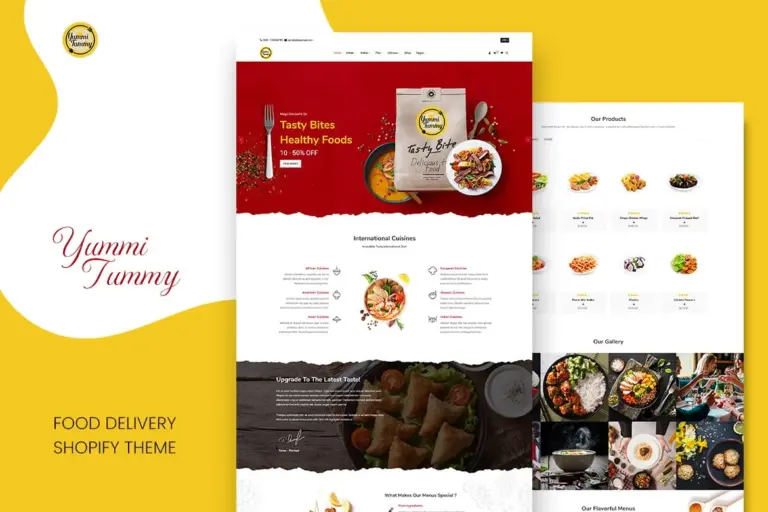 yummi food delivery shopify theme 1
