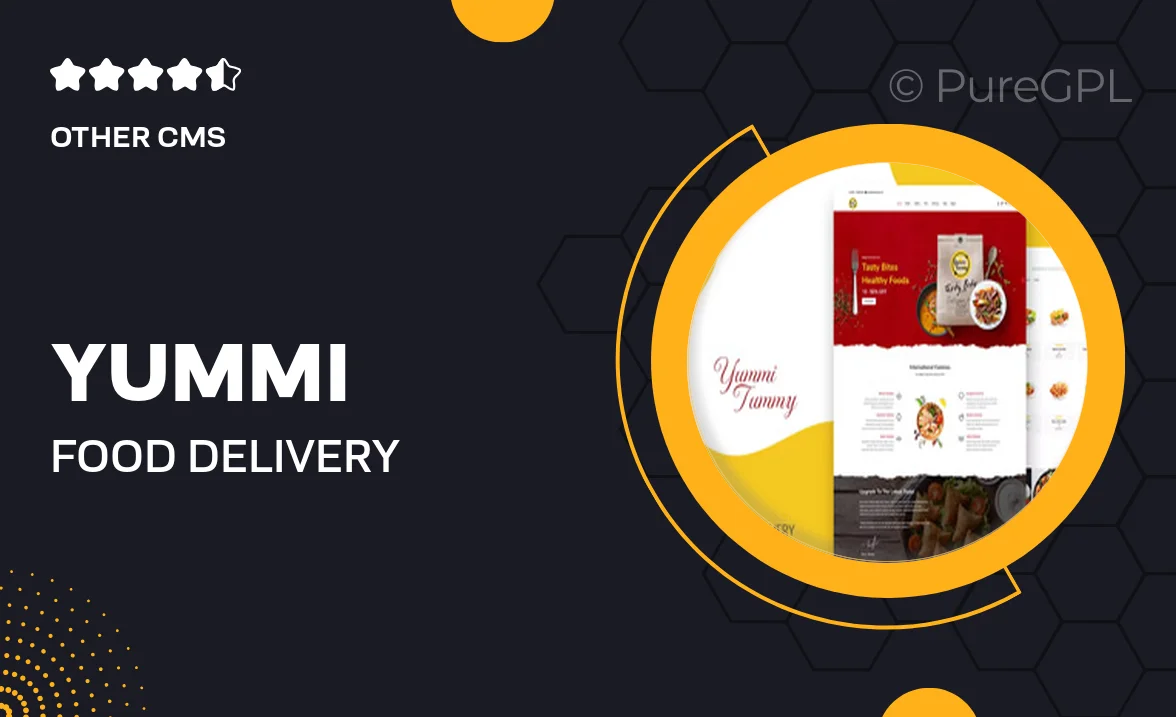 Yummi – Food Delivery Shopify Theme