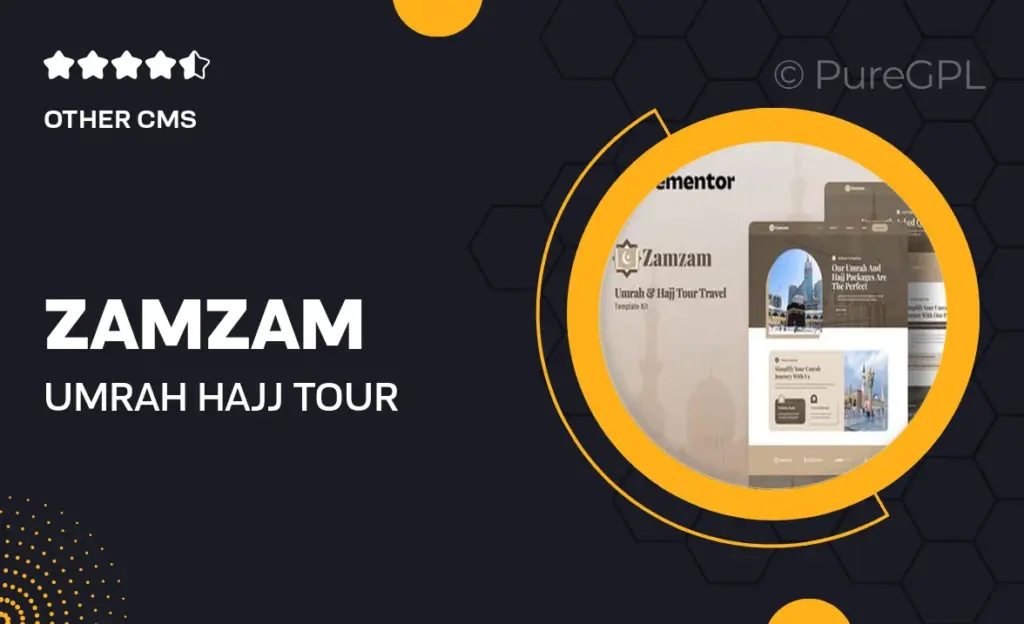 Zamzam – Umrah & Hajj Tour Travel Elementor Template Kit 45 Zamzam – Umrah & Hajj Tour Travel Elementor Template Kit