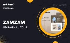 Zamzam – Umrah & Hajj Tour Travel Elementor Template Kit