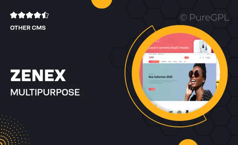 zenex multipurpose e commerce shopify template