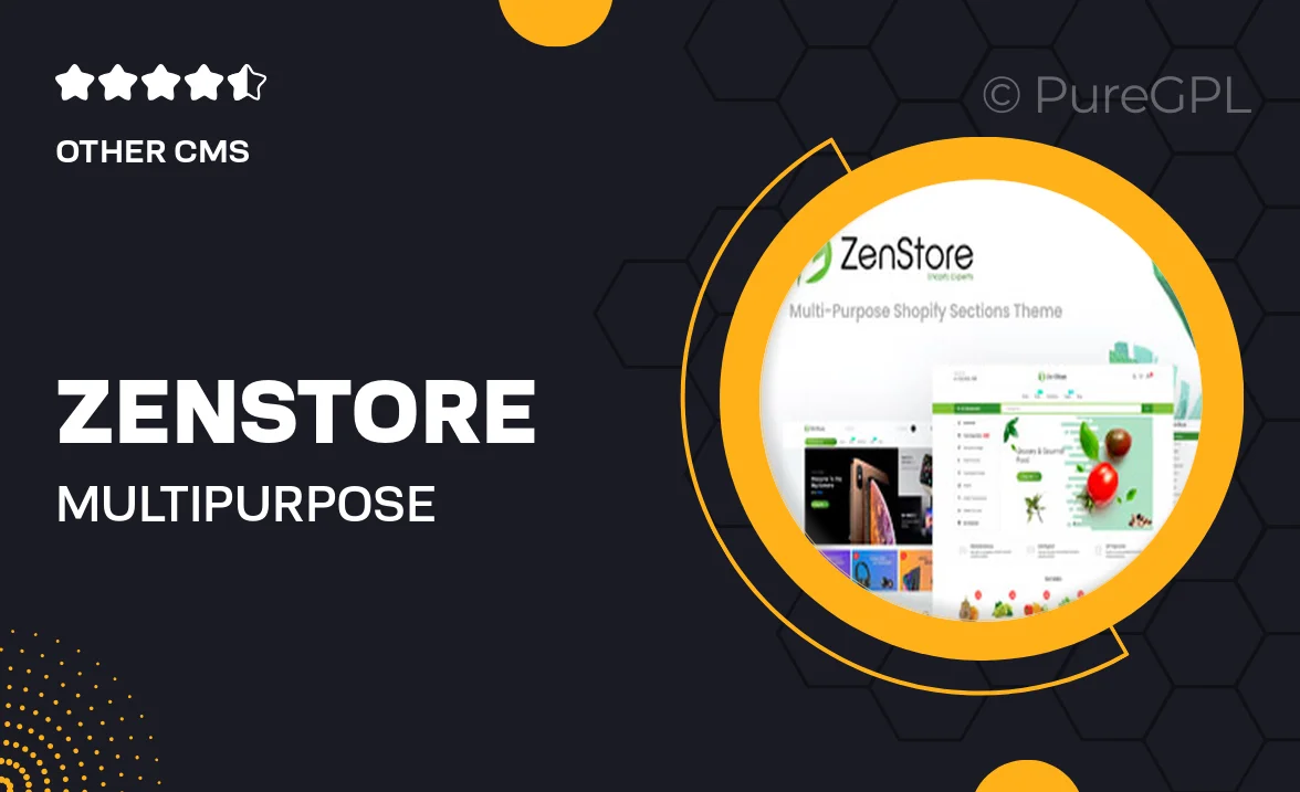 ZenStore – Multi-Purpose Shopify Sections Theme