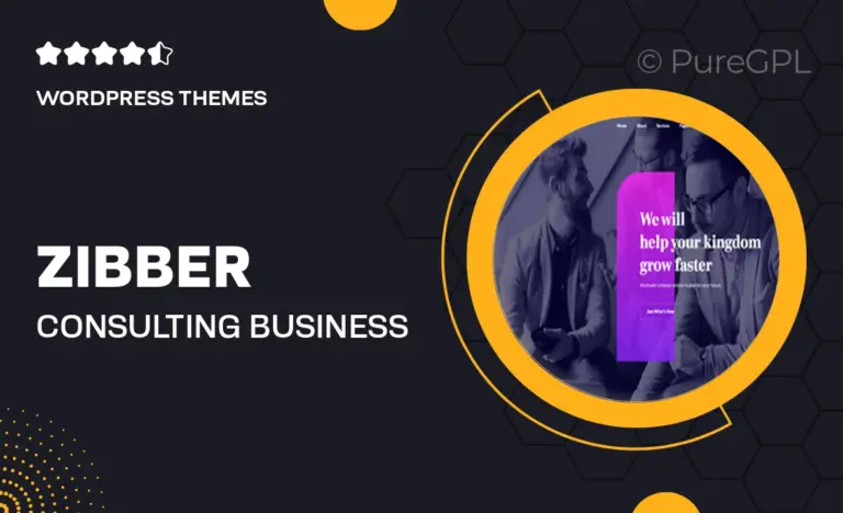 zibber consulting business wordpress theme rtl