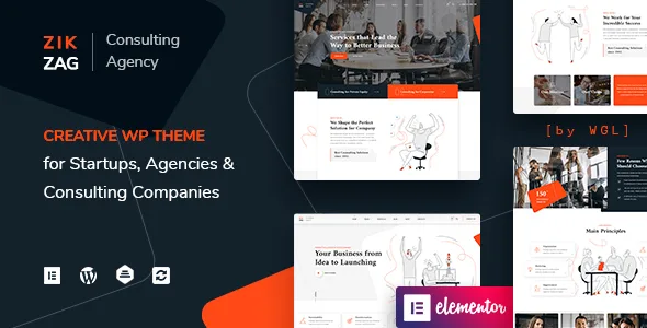 zikzag consulting agency wordpress theme 1
