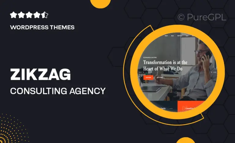 zikzag consulting agency wordpress theme