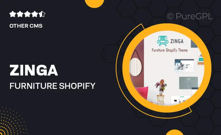 zinga furniture shopify theme
