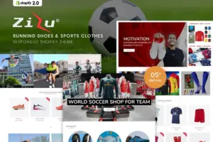 Zizu – Running Shoes & Sports Clothes Shopify Theme