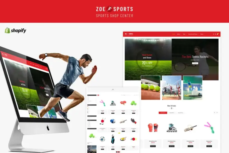 zoe sport store shopify theme 1