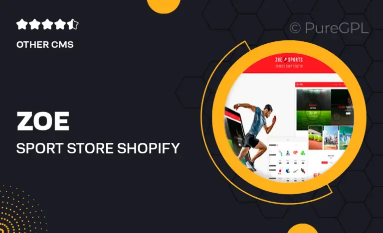 zoe sport store shopify theme