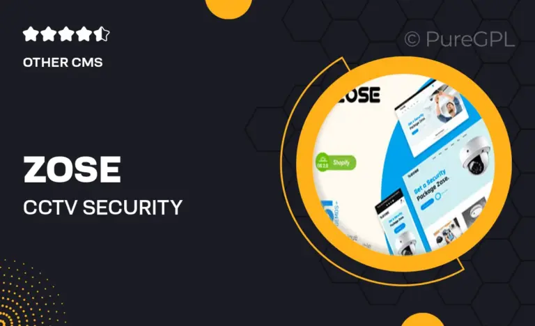zose cctv security electronics shopify theme