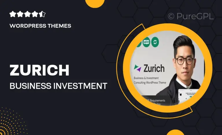 zurich business investment consulting wordpress theme