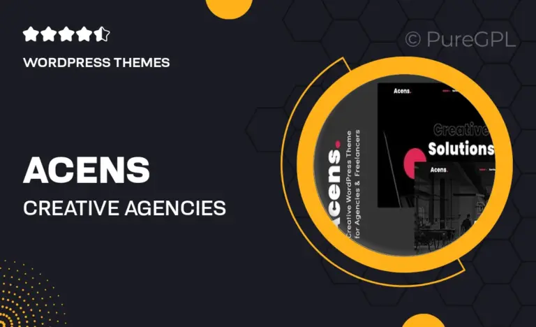 acens creative agencies wordpress theme
