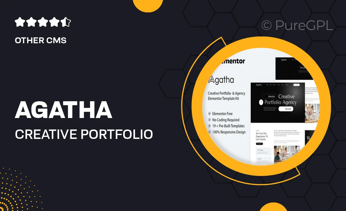 Agatha – Creative Portfolio & Agency Elementor Template Kit