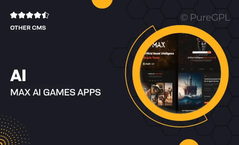 ai max ai games apps tools store shopify theme