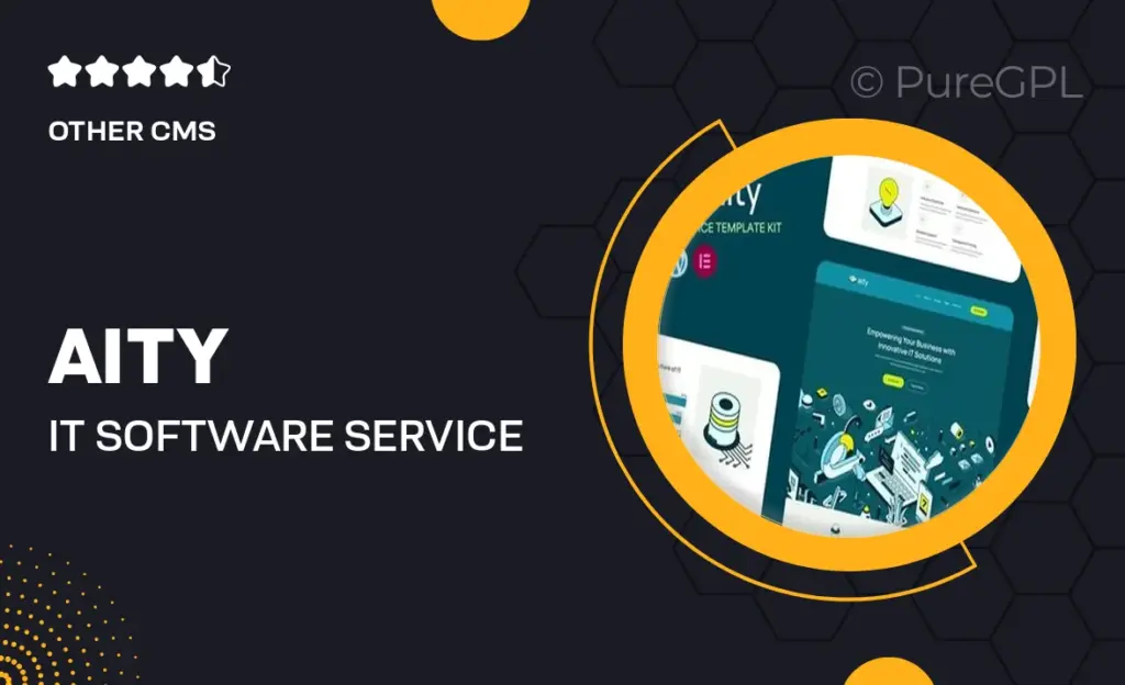 Aity – IT & Software Service Elementor Template Kit 43 Aity – IT & Software Service Elementor Template Kit
