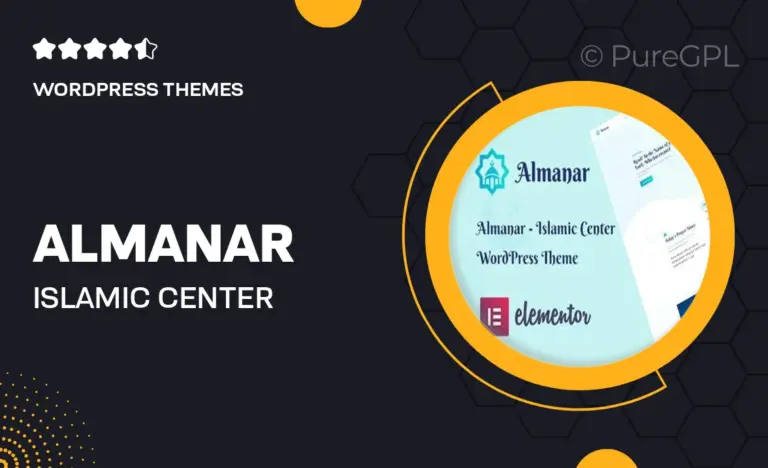 almanar islamic center wordpress theme