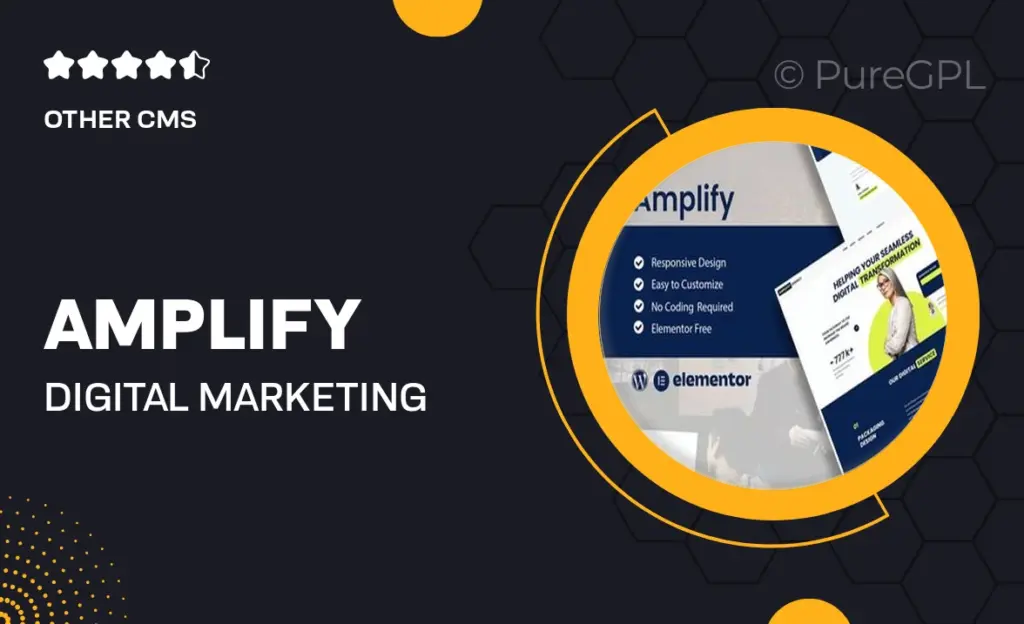 Amplify – Digital Marketing Agency Elementor Template Kit 50 Amplify – Digital Marketing Agency Elementor Template Kit
