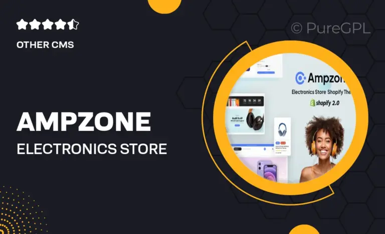 ampzone electronics store shopify theme