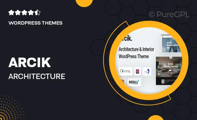 arcik architecture wordpress theme