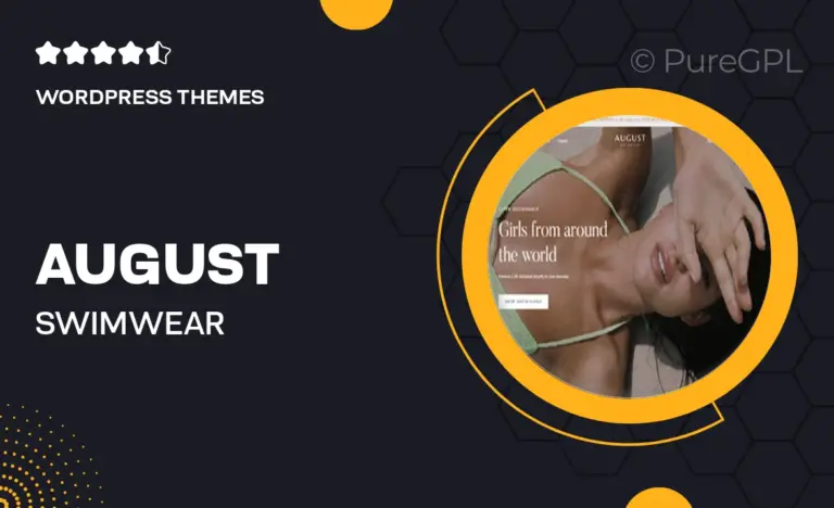 august swimwear woocommerce wordpress theme