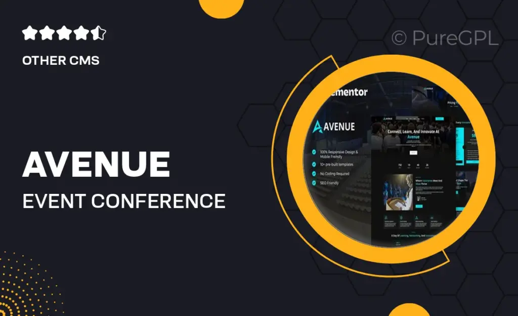 Avenue – Event & Conference Elementor Template Kit 58 Avenue – Event & Conference Elementor Template Kit